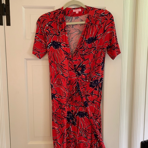 Rare short sleeve Lilly Pulitzer wrap dress - Picture 6 of 7